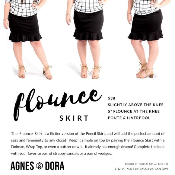 Flounce Skirt - Hibiscus Agnes & Dora - Picture 2 of 2